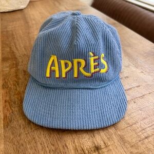 Blue Après Corduroy Cap NWOT